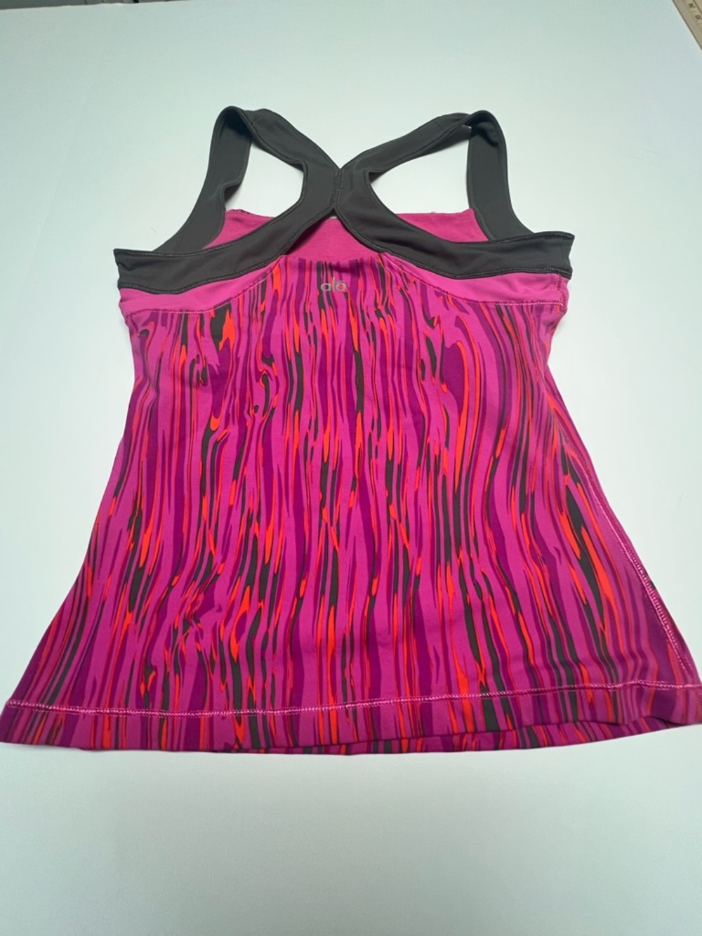 ALO YOGA Racerback Tank Top Women Small Pink Purple Athletic Workout Yoga Top - Picture 12 of 12